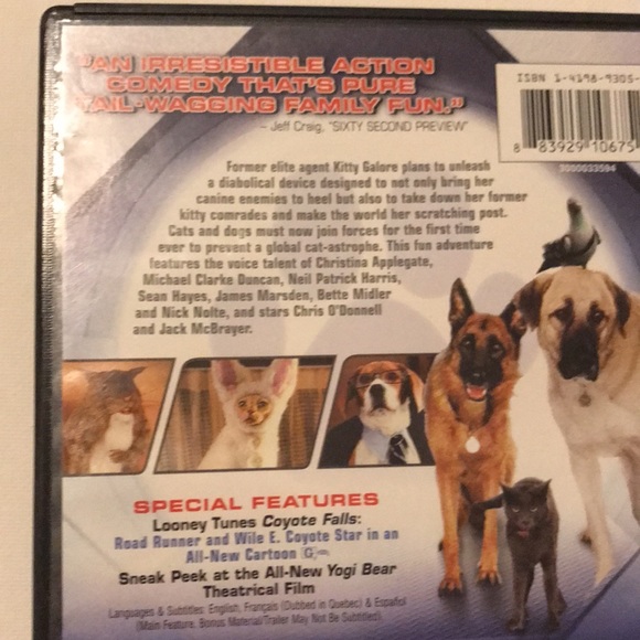 Two DVDs: Cats and Dogs and Cats & Dogs 2: The Revenge of Kitty Galore - Picture 10 of 10